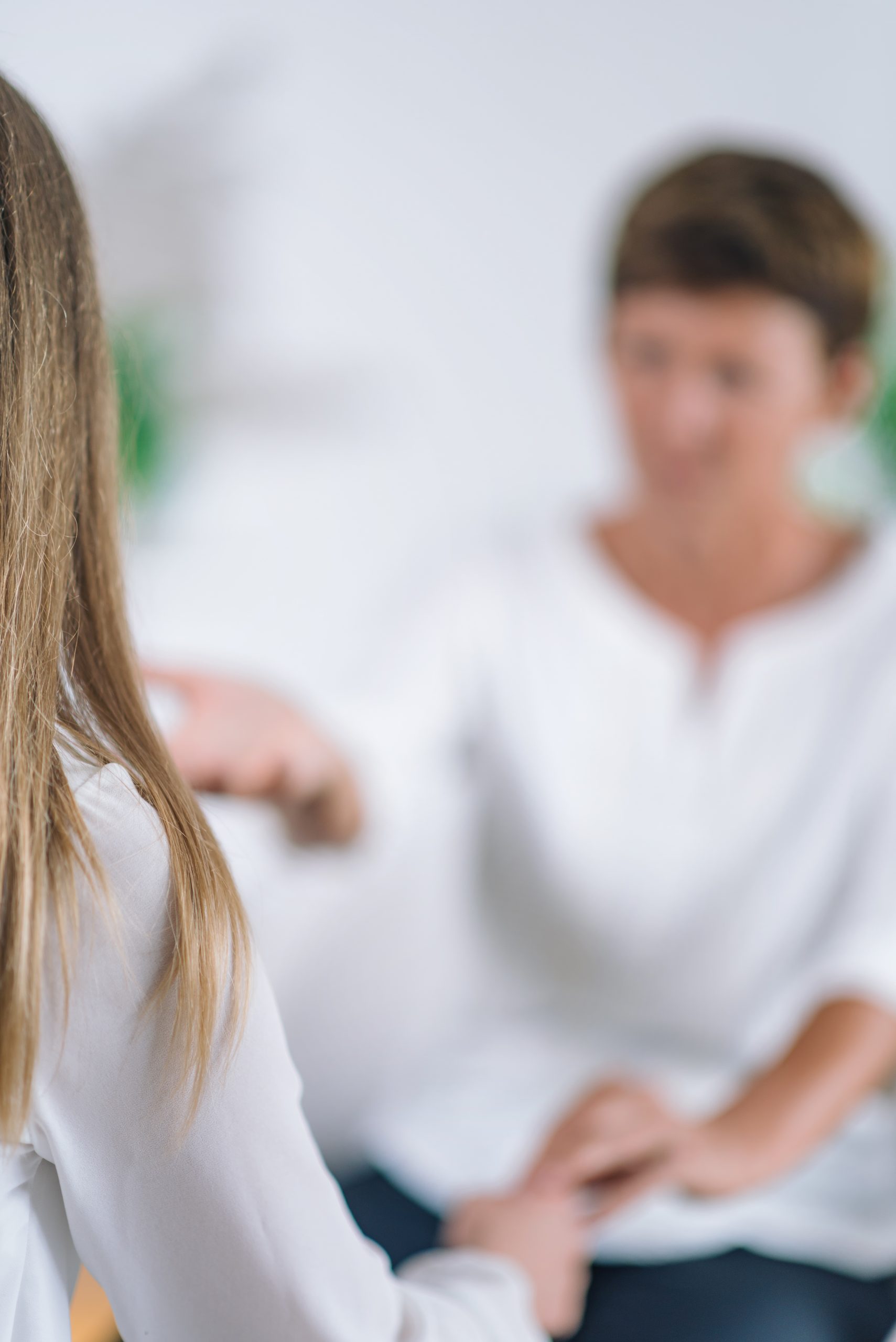 Giving therapy and counselling to a young woman